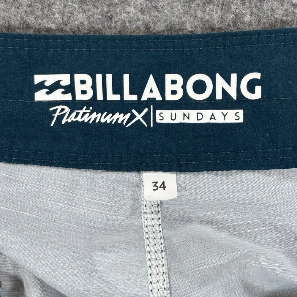 Billabong Platinum X Sundays X Boardshorts M120NBSU Navy Floral Men's Size 34